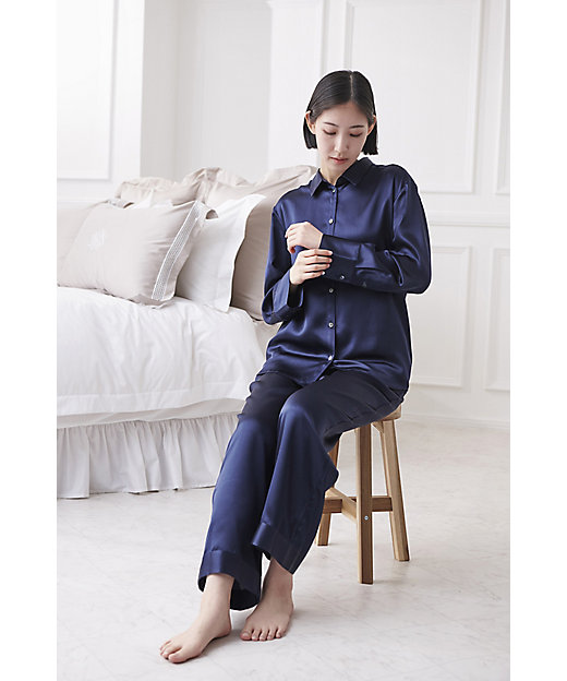長袖シャツ】シルクパジャマ レディース | HOTEL LIKE INTERIOR/ホテル