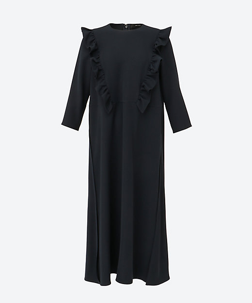 ロングスリーブフロントフリルラインドレス YCD－425－013