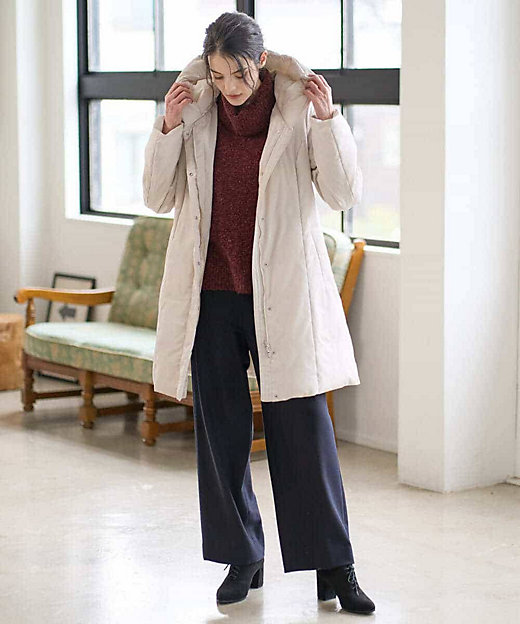 暖か・軽い］フーディーダウンコート | CHRISTIAN AUJARD（Women