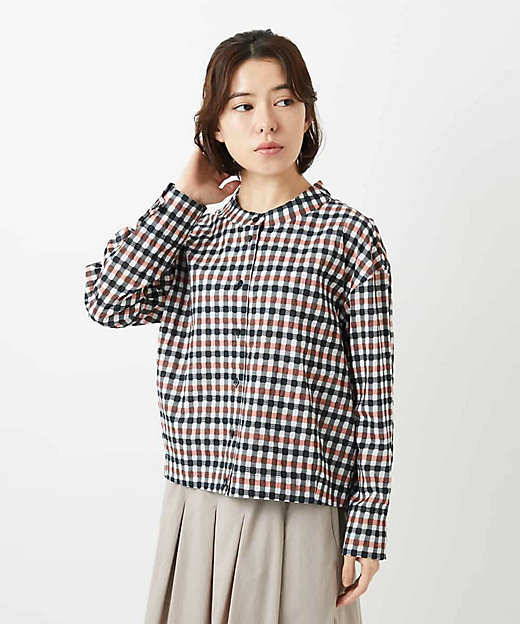 塩縮ギンガムチェックブラウス | GIANNI LO GIUDICE(Women/小さい