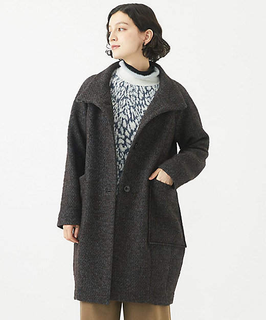 日本製］ITALYミックスツイードロングコート | GIANNI LO GIUDICE