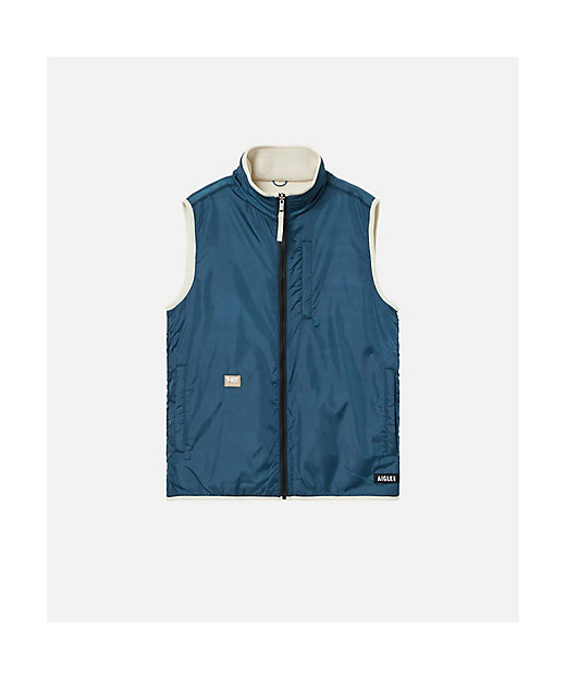 シェルパフリース リバーシブルベスト ／ スタンドジップフリース