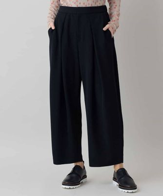 ジョーゼットジャージータックワイドパンツ ／日本製／洗える | HIROKO