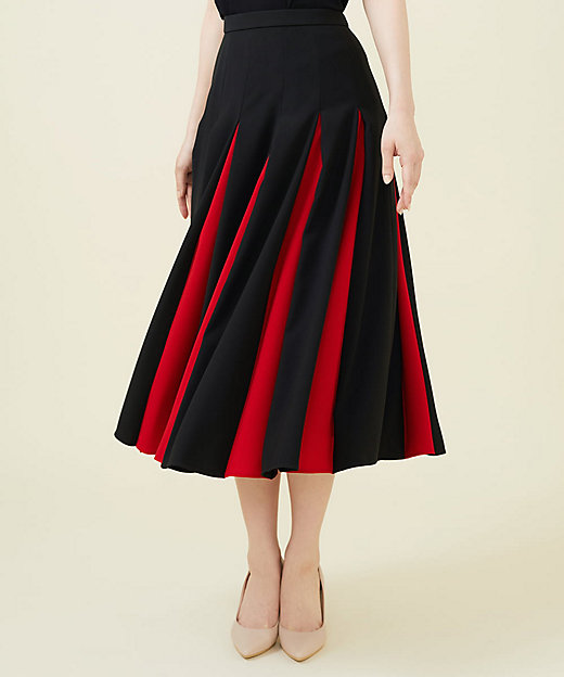 バイカラープリーツフレアスカート | Sybilla (Women)/シビラ | 三越