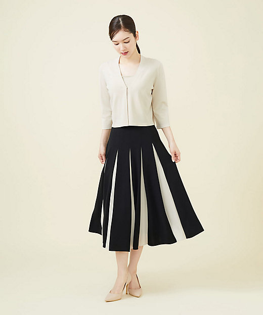 バイカラープリーツフレアスカート | Sybilla (Women)/シビラ | 三越