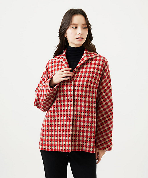 チェック柄ショートコート | Sybilla (Women)/シビラ | 三越伊勢丹