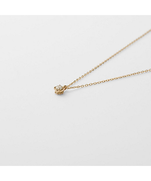 K10ダイヤモンドネックレス（0．05ct） | agete/アガット