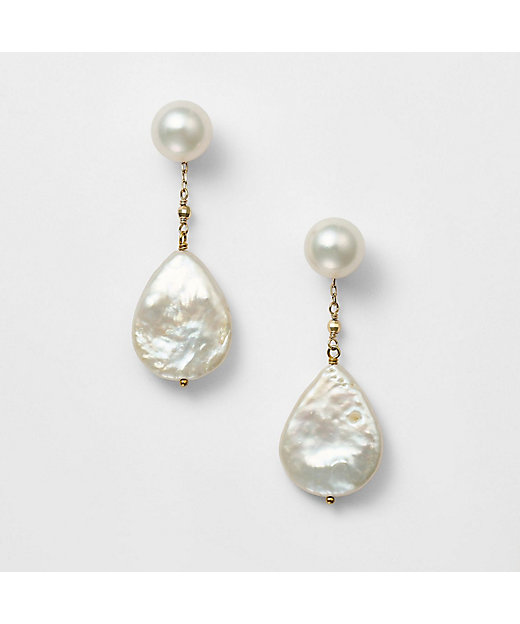 K10淡水パールピアスチャーム | agete/アガット | 三越伊勢丹