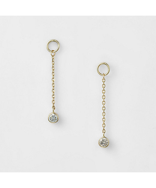 K10ダイヤモンドピアスチャーム（0．06ct） | agete/アガット