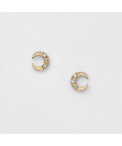 K10YG ブリリアント ブラウンダイヤモンド ピアス | ete bijoux