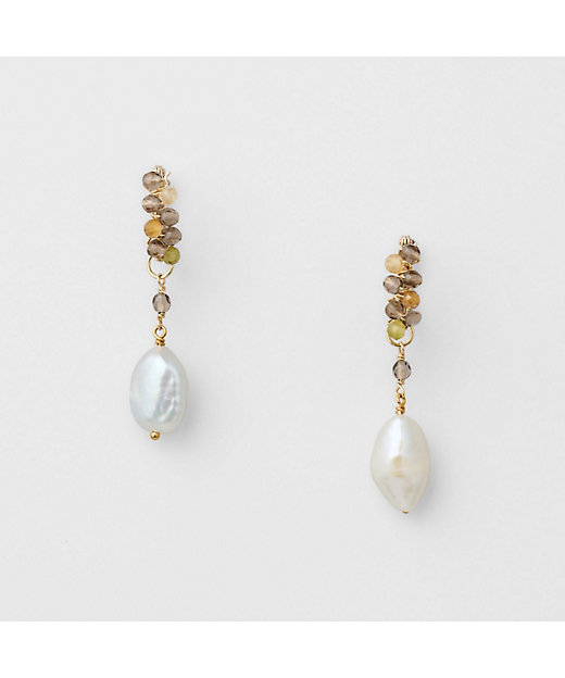 K10淡水パールピアスチャーム | agete/アガット | 三越伊勢丹