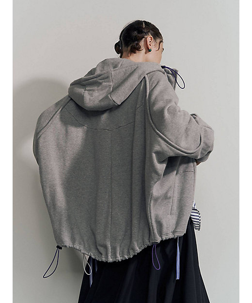 CURVE LINE ZIP PARKA【セットアップ着用可能