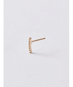 Gossamer ロングバー ダイヤモンド ピアス ※シングル