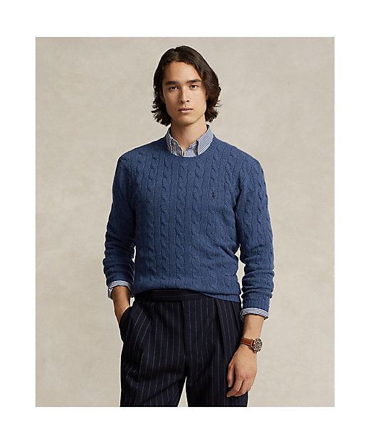 ケーブルニット ウール セーター MNPOSWE16821619