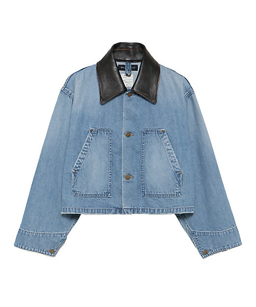 ジャケット CROPPED TRUCKER JK DENIM w