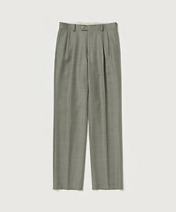 スラックス BLUEFACED WOOL TWOーTUCK