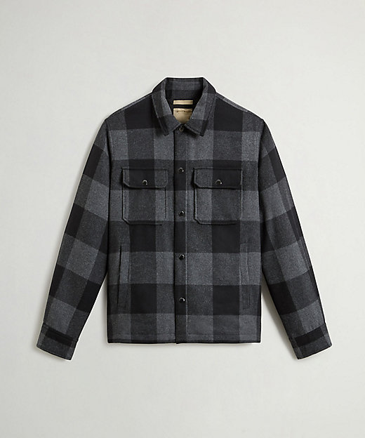 ウールチェック アラスカン シャツジャケット／WOOL CHECK