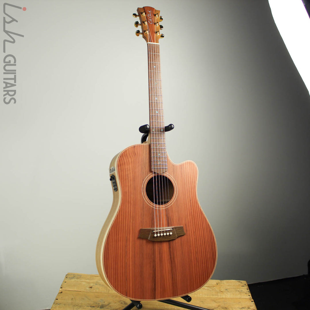 Cole Clark Fat Lady 2 FL2EC-RDBL Redwood Blackwood B-Stock – Ish