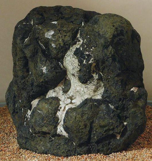 2477 安倍川紫晃石 『九天ノ瀧』桐箱付 水石 骨董 盆石 2477 安倍川紫