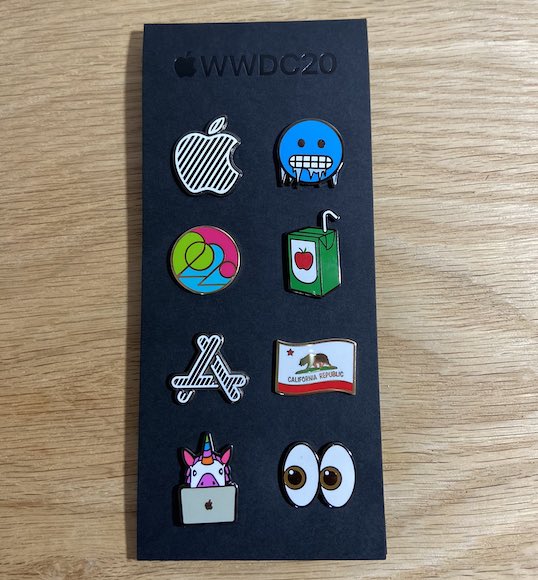 WWDC 2020特製ジャケットとピンズ、学生開発者コンテスト受賞者に贈呈