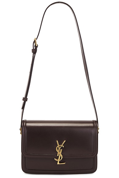 Saint Laurent Medium Solferino Satchel Bag in Dark Sweet Choco | FWRD