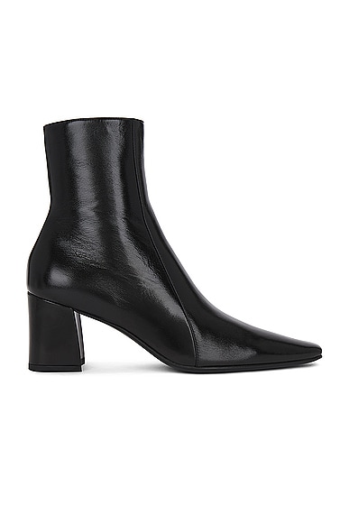 Saint Laurent Rainer Zipped Bootie in Noir | FWRD