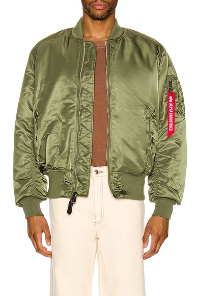 ALPHA INDUSTRIES MA-1 Bomber Jacket in Sage | FWRD