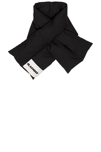 Jil Sander 01 Down Scarf in Black | FWRD
