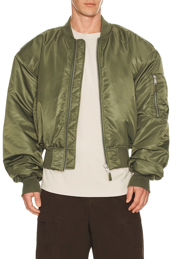 Ambush Padded Reversible Jacket in Olive | FWRD