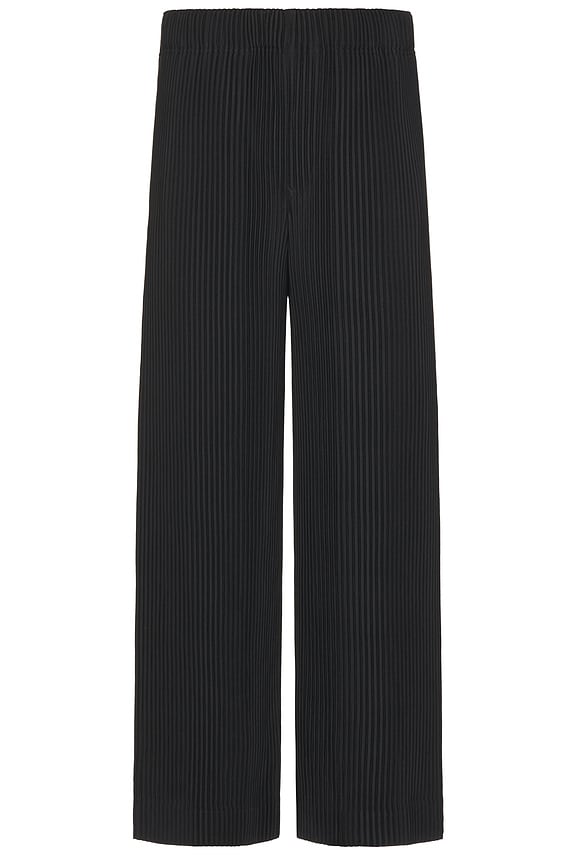 Basketcase Caldwell Pinstripe Slacks in Black & White | FWRD
