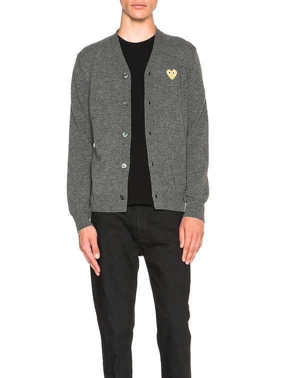 COMME des GARCONS PLAY カーディガン - Grey | FWRD