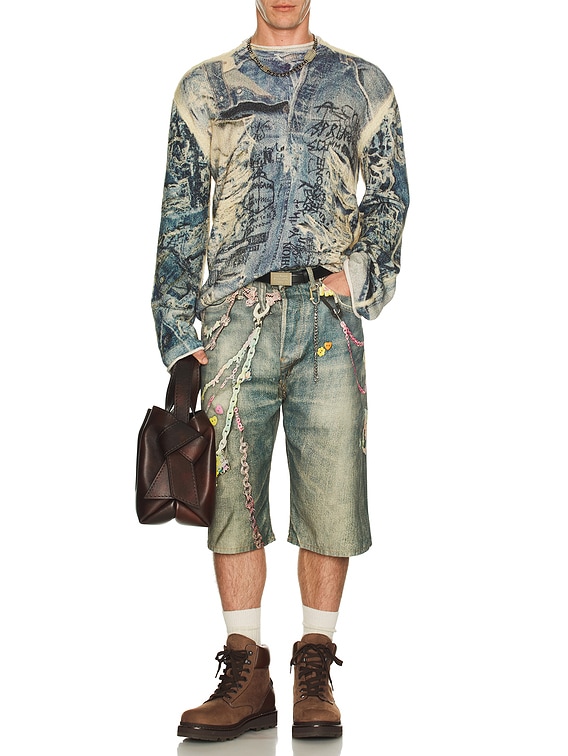 Acne Studios KAWAII KEYCHAINS ショートパンツ - Mid Blue | FWRD