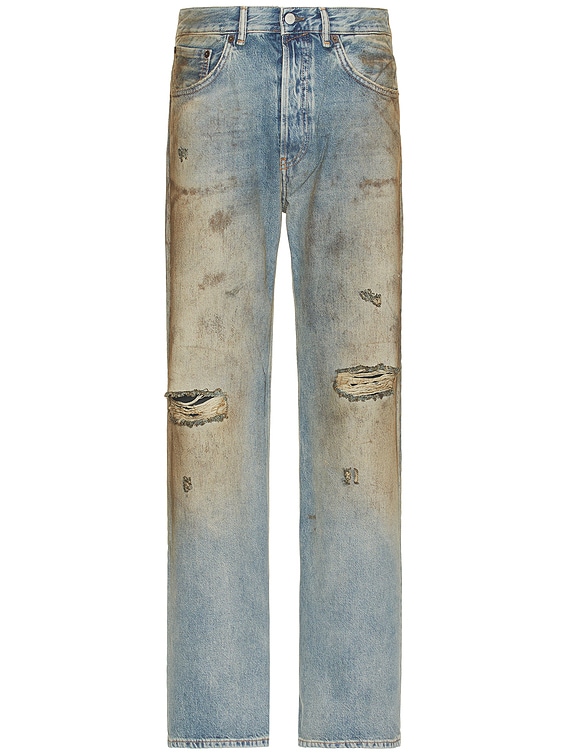 Acne Studios 2021m Penicillin Jeans in Mid Blue | FWRD