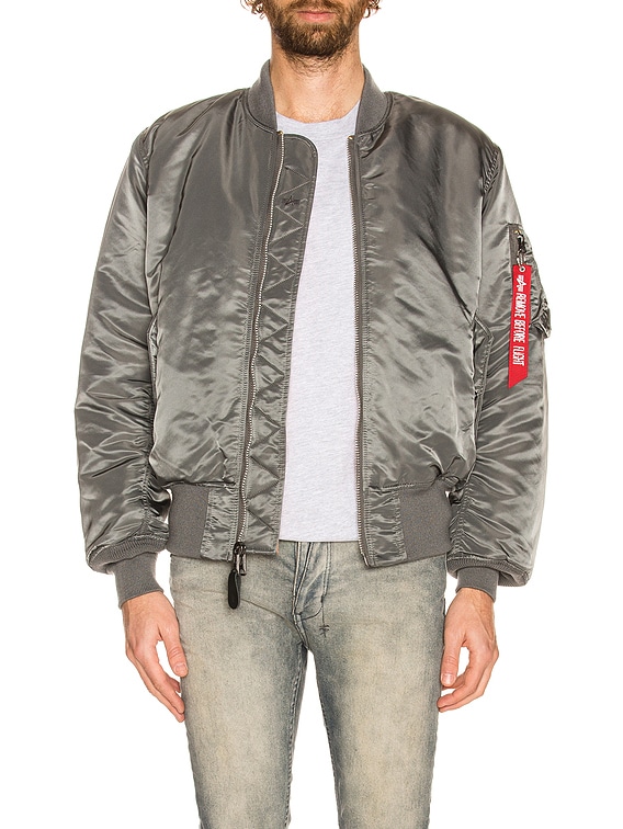 ALPHA INDUSTRIES MA-1 Flight Jacket in Gunmetal | FWRD