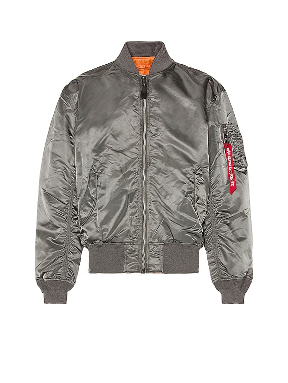 ALPHA INDUSTRIES L-2B Loose Flight Jacket in Gunmetal | FWRD