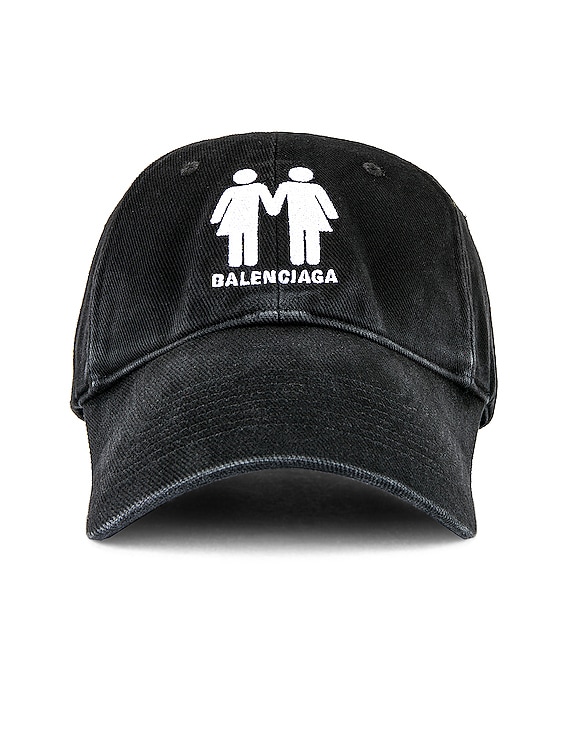 Balenciaga Pride Cap in Black & White | FWRD