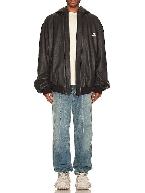 Balenciaga Taxi Blouson in Clear Green in Brown | FWRD