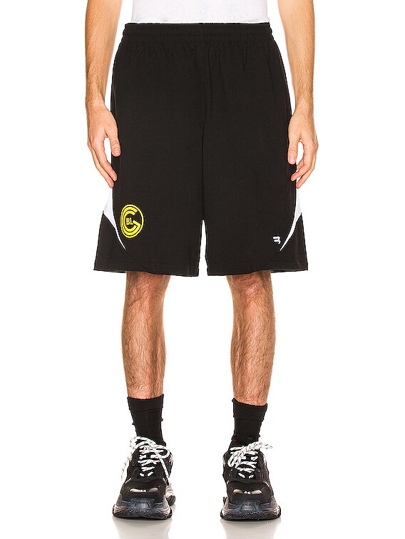 Balenciaga Soccer Shorts in Black | FWRD