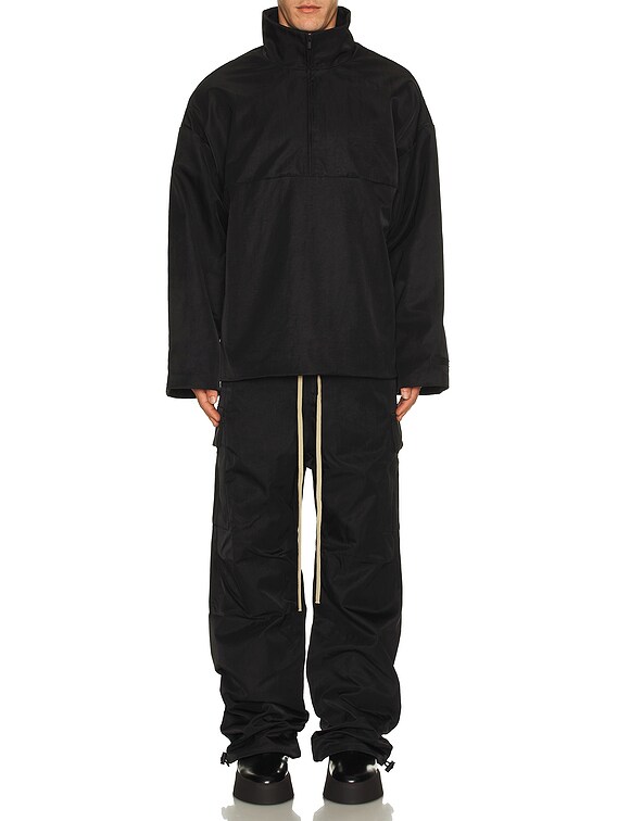 Fear of God ESSENTIALS Textured Nylon Field Pant in Black | FWRD