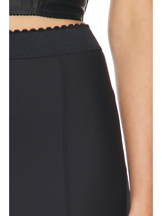 SKIMS Body Newness Mini Garter Skirt in Onyx | FWRD