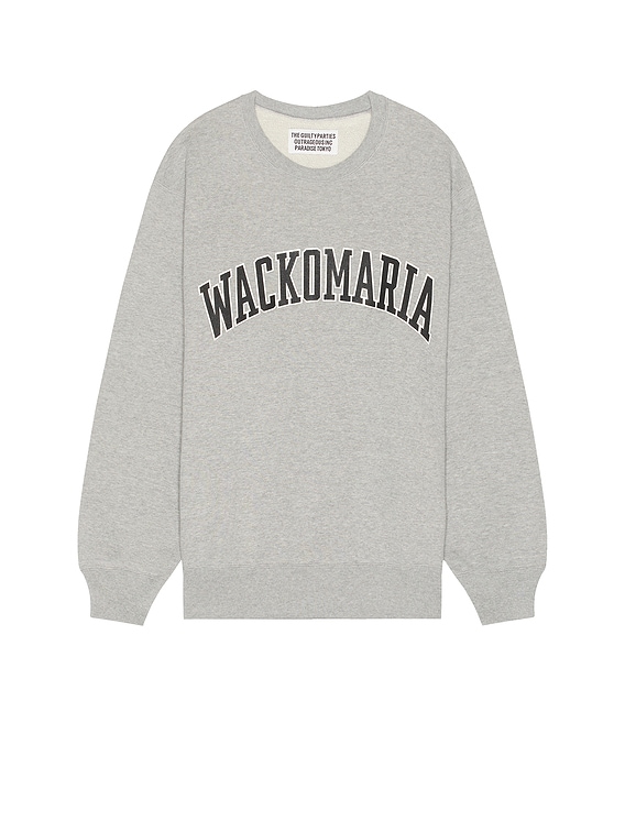 WACKO MARIA Middle Weight Sweat Shirt Type-1 in Gray | FWRD