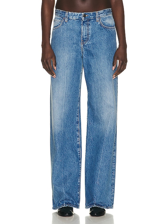 The Row Eglitta Wide Leg in Blue | FWRD