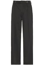 Basketcase Caldwell Pinstripe Slacks in Black & White | FWRD