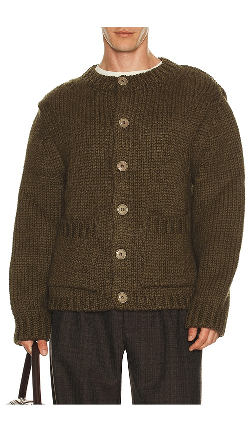 Our Legacy Over Cardigan in Olive | REVOLVE