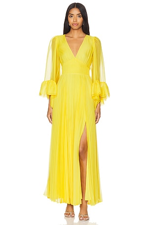 Free People Golden Hour Maxi Dress in Eqyptian Palm Combo | REVOLVE