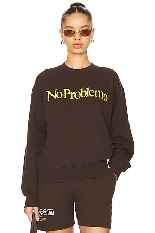 No Problemo Sweatshirt in Brown | REVOLVE