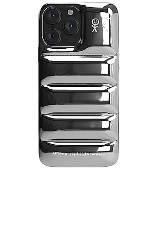 Urban Sophistication IPHONE 15 PRO MAX パッファーケース - Silver