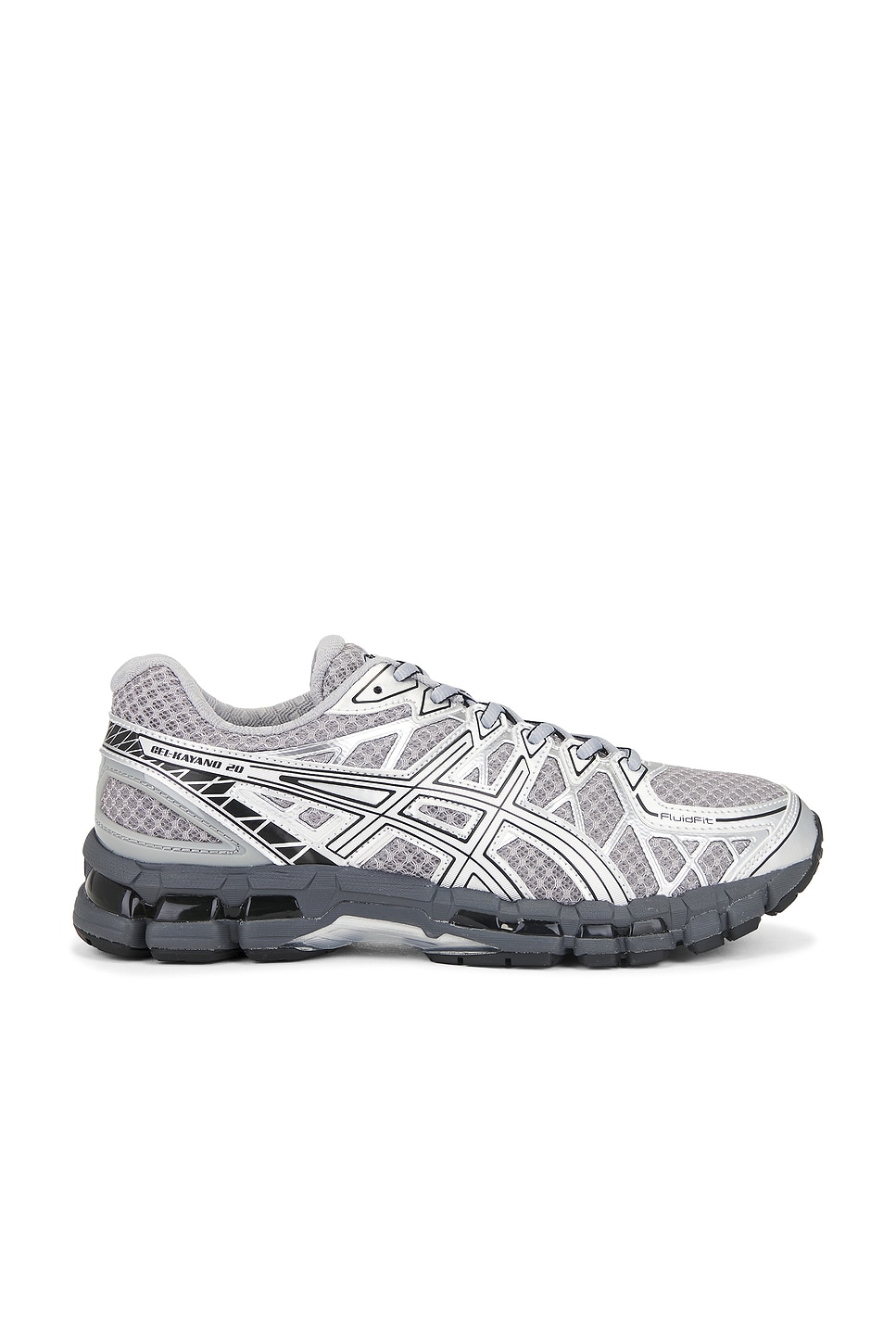 Asics GEL-KAYANO 20 Sneaker in Gravel & Pure Silver | REVOLVE