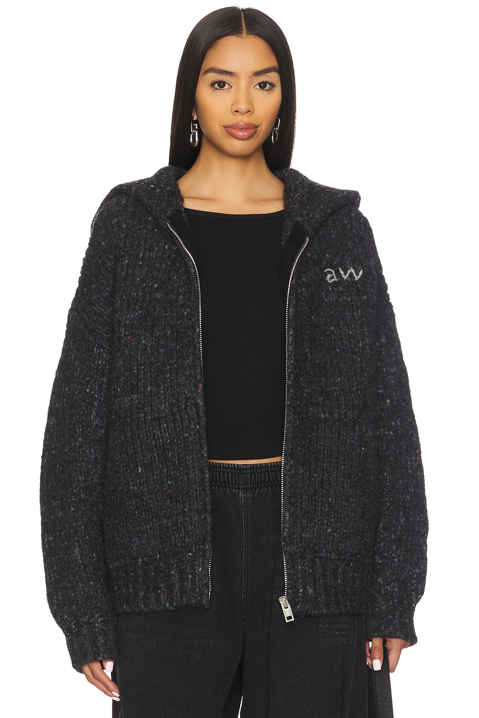 Alexander Wang - Oversized Zip Up Hoodie | Plush