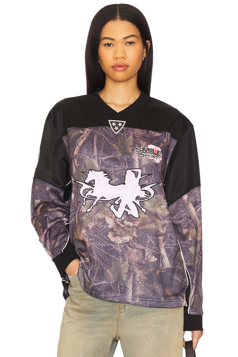 Jaded London Resident Hater Hockey Top in Tree Camo | REVOLVE